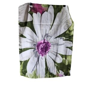 CYNTHIA ROWLEY Green White Purple Floral Light STANDARD Pillow Shams Set of 2